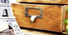 20 Pack Apothecary Card Catalog Drawer Pulls with Label Holder | Zinc Alloy A…