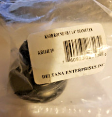 Deltana Cabinet Knob Solid Brass Round 1¼” Diameter KR114U19 – Paint Black – New