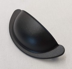 Black with Red Rust Speckles Cup Cabinet Drawer Door Pulls Handles 2-1/2″ Qty 10