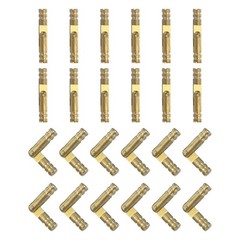 24pcs Invisible Brass Barrel Hinges 4x25mm Brass Concealed Small Barrel Hinges