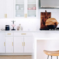 Elegant Brushed Brass Cabinet Handles – 5″ Length, 3 Pack for Modern Homes