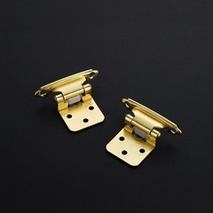 50 Pack (25 Pairs) 1/2″ Overlay Cabinet Hinges, Self-Closing Semi-Concealed Face