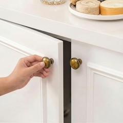Pack Drawer Knobs 1-1/4 Inch Kitchen Cabinet Knob(1-1/4 In) 10 Antique Brass