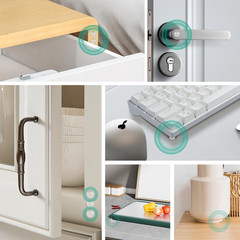 100Pcs Cabinet Door Bumpers Clear Self Adhesive，0.4Inch Diameter Rubber Dots for