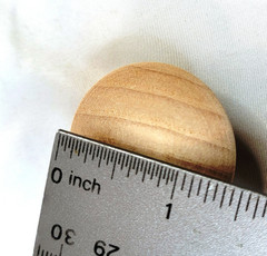 Wood Round Knobs Unfinished Amerock Cabinet 1 3/8″ 2-pack