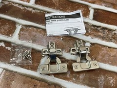 1pr HDS 1/2 Overlay Self Closing Concealed Hinge for Framed Cabinets 804404 NEW