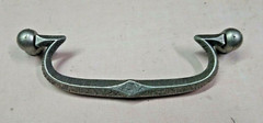 Hafele Furniture Drawer Drop Pull Bail Knocker 3.75 C-C 96mm Pewter Hafele