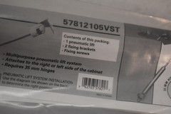 Onward Pneumatic Lift System Silver Cabinet Door Hardware 2 Pack 57812105VST