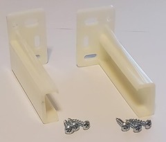 One Pair KTHR9000RL Rear Drawer Track Socket Mounting Back Plates Brackets