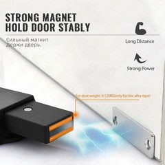 Magnetic Door Catches Latch Heavy Duty Push to Open Cabinet Hidden Door Handle