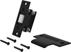 Nuk3Y Heavy Duty Adjustable Solid Brass Roller Catch W/T Strike (Black)