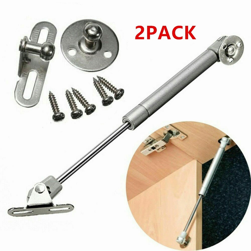 2 Pack Door Hinge Hydraulic Gas Spring Strut Kitchen Cabinet Prop Shock Lift