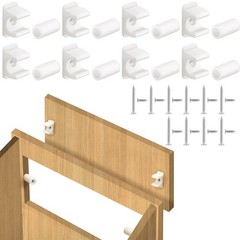 Juexica 8 Pairs False Cabinet Front Clip Drawer Clips Sink Clear