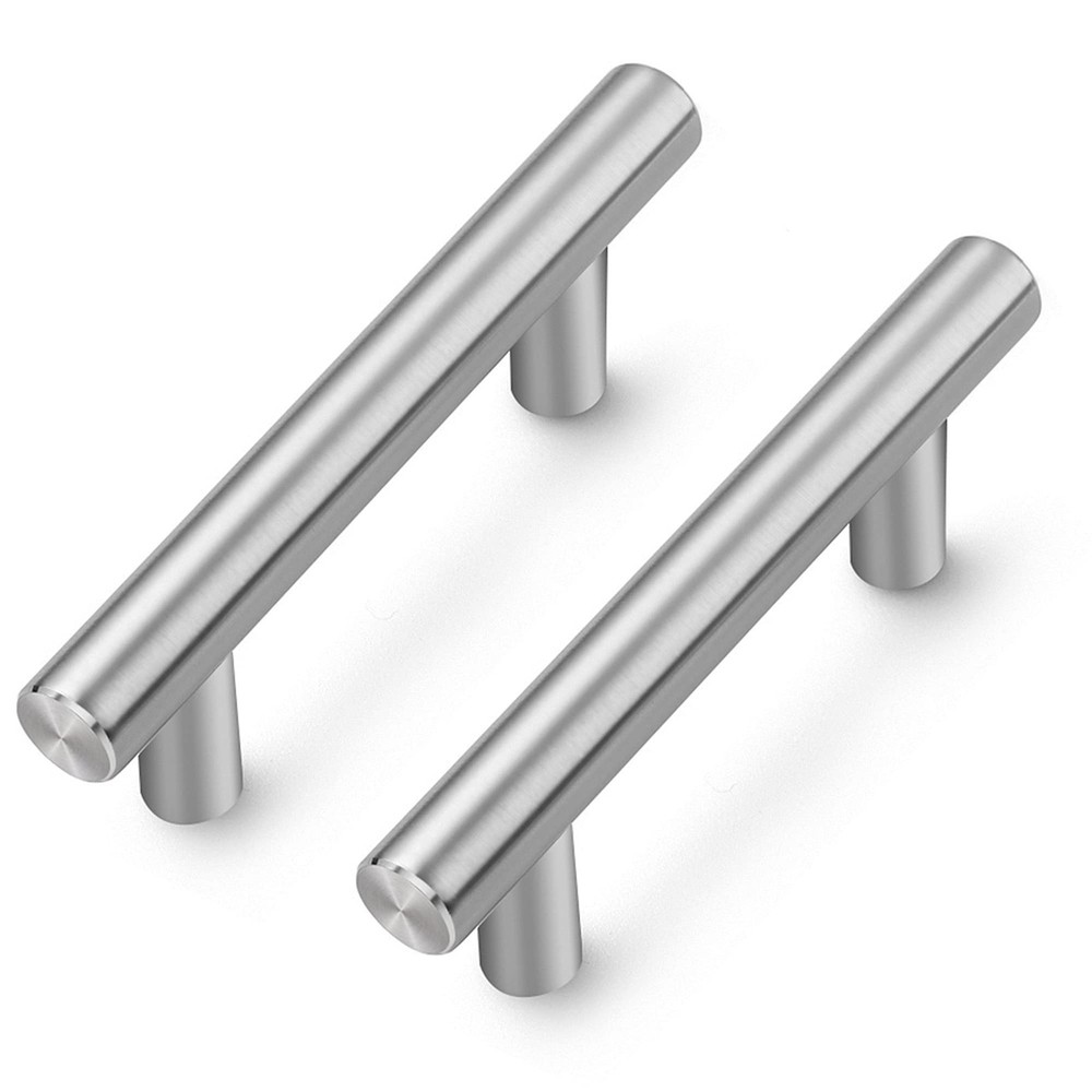 20 PCS 21/2 Inch Brushed Nickel Cabinet Pulls Modern Drawer Handles