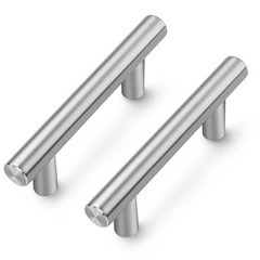 20 PCS 21/2 Inch Brushed Nickel Cabinet Pulls Modern Drawer Handles