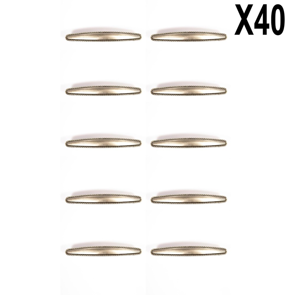 3 3/4″ Satin Nickel RV Kitchen Cabinet Drawer Handle Hardware Style #6 40 Pk
