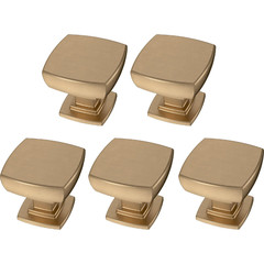 5 Franklin Brass P29542Z-B1 Parow 1-1/8″ Square Cabinet Knob Champagne/Bronze 1E