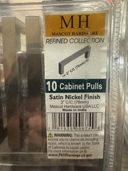 3 Packages of Mascot Hardware 10 Cabinet Pulls