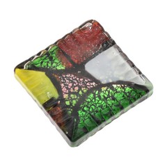 Sqaure Cabinet Knob Abstract Glass Dresser Drawer Pull Handles Furniture Decor