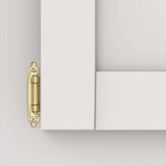 Gold Self-Closing Cabinet Hinges 1/2″ Overlay, 50 Pack (25 Pairs)