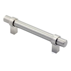 Rok Loop Style 96 Mm Centers Brushed Nickel Cabinet Pull Handle Overall 5-3/8″