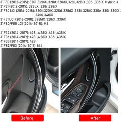 for BMW 3 Series 4 Series Door 1PCS Left Front Handle Replacement Black