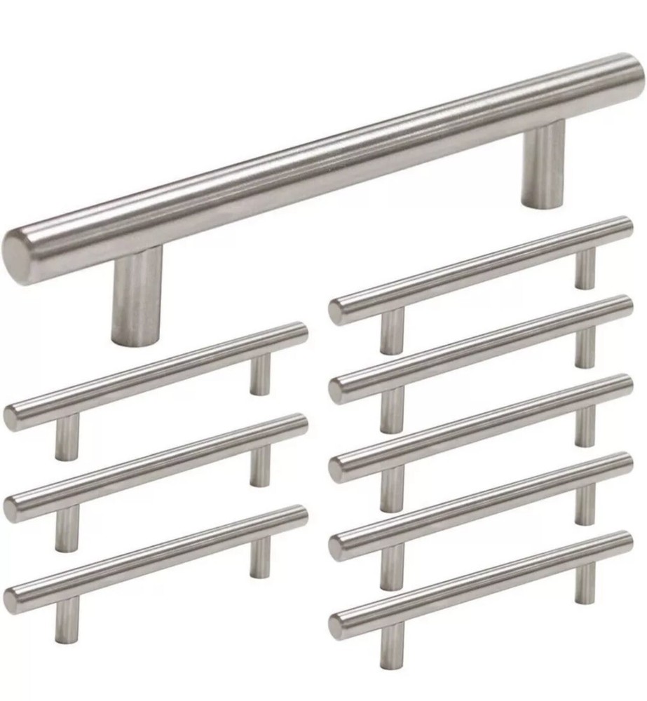 homdiy 20 Pack 6” Brushed Nickel Handle Cabinet Pulls 3-3/4” Centers Stainless