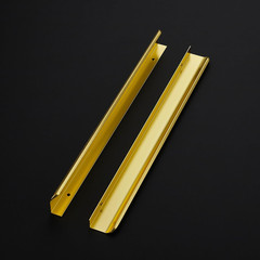 40 Gold Edge Cabinet Pulls – Concealed Handles for Kitchen Drawers