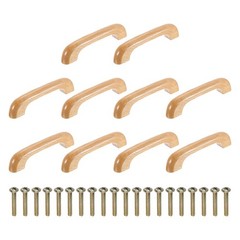 10Pcs Wood Drawer Pulls Handles 3.8″ Beech Wood Cabinets Drawer Pull Handles