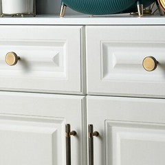 Cabinet Knob 1-6/16″ (35mm) Diameter Drawer Knob Solid Brass Cabinet Handle