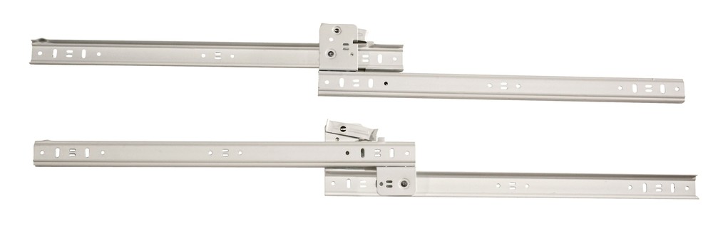 White Ball Bearing Side Mount Drawer Slides Less Bracket 22″ Length – pack of 20