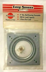 4″ 200lb Square Metal Frame Lazy Susan Ball Bearing Turntable For Rotating Rack