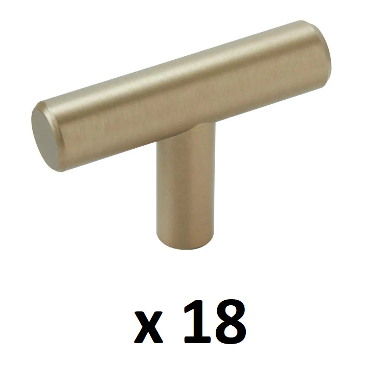*18* Amerock 1-15/16 in. Modern Golden Champagne Bar Cabinet Knobs (BP19009BBZ)