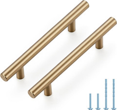 60 Pack Champagne Bronze Cabinet Pulls – 6 Inch Length, 3-3/4 Inch (96Mm) Hole C