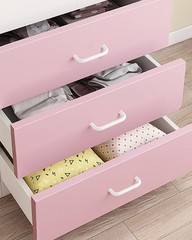 5 Pack Bright White Cabinet Pulls 3.8 Inch 96mm Hole Centers Curved Drawer