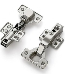 20 PCS 10 Pairs European Half Overlay Soft Close Cabinet Hinges Concealed