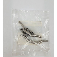 Gatehouse 2 Pack Small Steel Rope Cleats Satin Nickel Holds 85 Lbs. Lot of 4