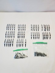 Lot of 50 Vintage Chrome Arched Art Deco Cabinet Door Handles