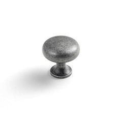 6 PCS Weathered Nickel Brass Zinc Alloy Cabinet Knob Single Hole Pull Hardware