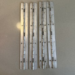 4 Piano Hinges 9.5 X 1 In.