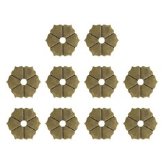 uxcell 10pcs Cabinet Knob Backplate, 1.38 Inch Hex Inch, Bronze Tone