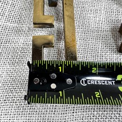 Vintage Greek Key Brass Drawer Pulls Set of 6 Hollywood Regency Fretwork Handles