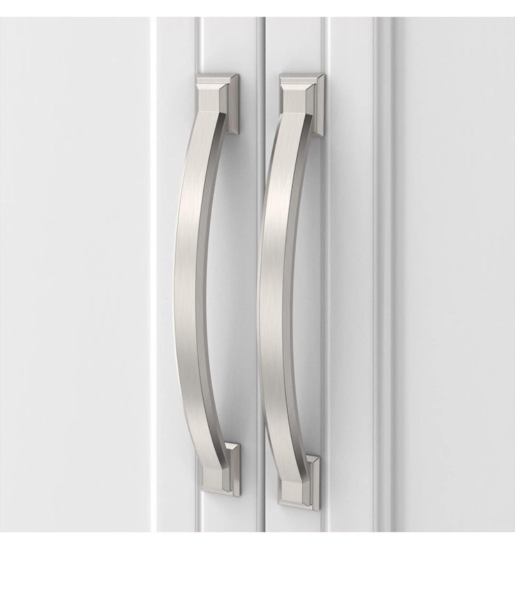 Asidrama 10 Pack 4 Inch(102mm) Brushed Satin Nickel Kitchen Cabinet Handles,