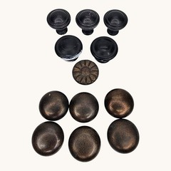 12 Metal Cabinet Knobs Drawer Pulls Gunmetal Hardware Kitchen Bath Craft Project