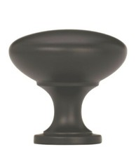Amerock 1 1/4in Cabinet Knob Flat Black BP53005FB Pack of 5 New