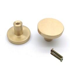 Cabinet Knobs2pack Brass Cabinet Knobs 1 X 0.8dxh Round Knob Gold Minimalist D