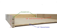 Pull Out Drawers for Cabinets, 24″W X 21″D X 3″H Soft Close Slide Out Wood Shelv