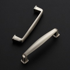 35 Pack Solid Cabinet Handles – 3-3/4 Inch Drawer Pulls, Brushed Nickel & Satin