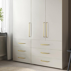 Brushed Gold Drawer Handles 10 In（256Mm） Hole Centers Straight Bar Pull,6-Pack S