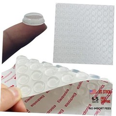 100pcs Cabinet Door Bumpers Clear Rubber Stoppers Bumpers 100pcs(1/2″ Diameter)